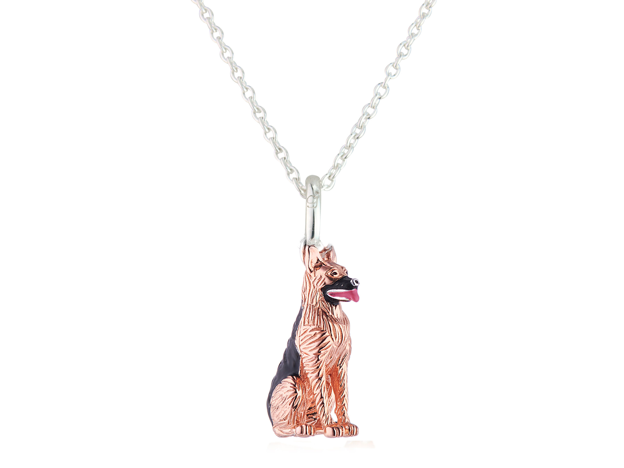 Buy German Shepherd Dog Necklace - Personalize Name Date - Pendant Size  Options - Sterling Silver 14K Rose Gold Filled - IBD Online at  desertcartINDIA