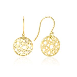 Gold Floating Bubble earrings